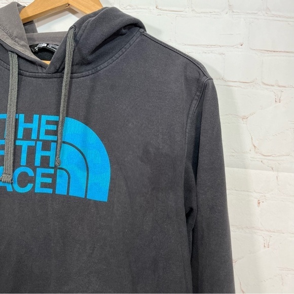 The North Face Sweatshirt Mens Large Black Dome Logo Hoodie Pullover - Picture 3 of 7